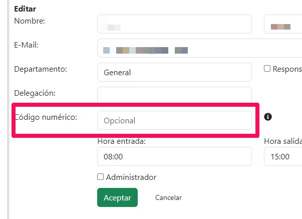 Control Horario Código 2