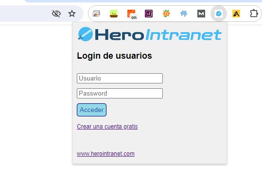 Control Horario Extensión Chrome 1